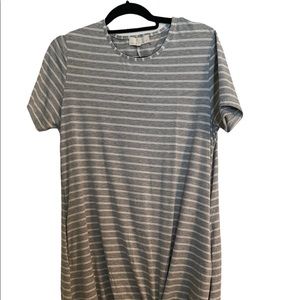 Simply Southern Striped T-Shirt midi dress